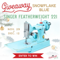 Singer Featherweight Christmas Giveaway prize ilustration